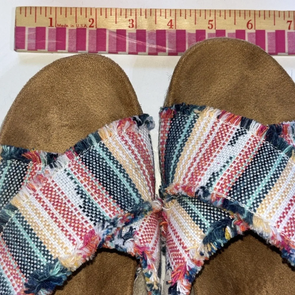 Espadrille Size 8 Minnetonka BREEZE MULTI LAREDO FABRIC Size8 Box Beach Vibes